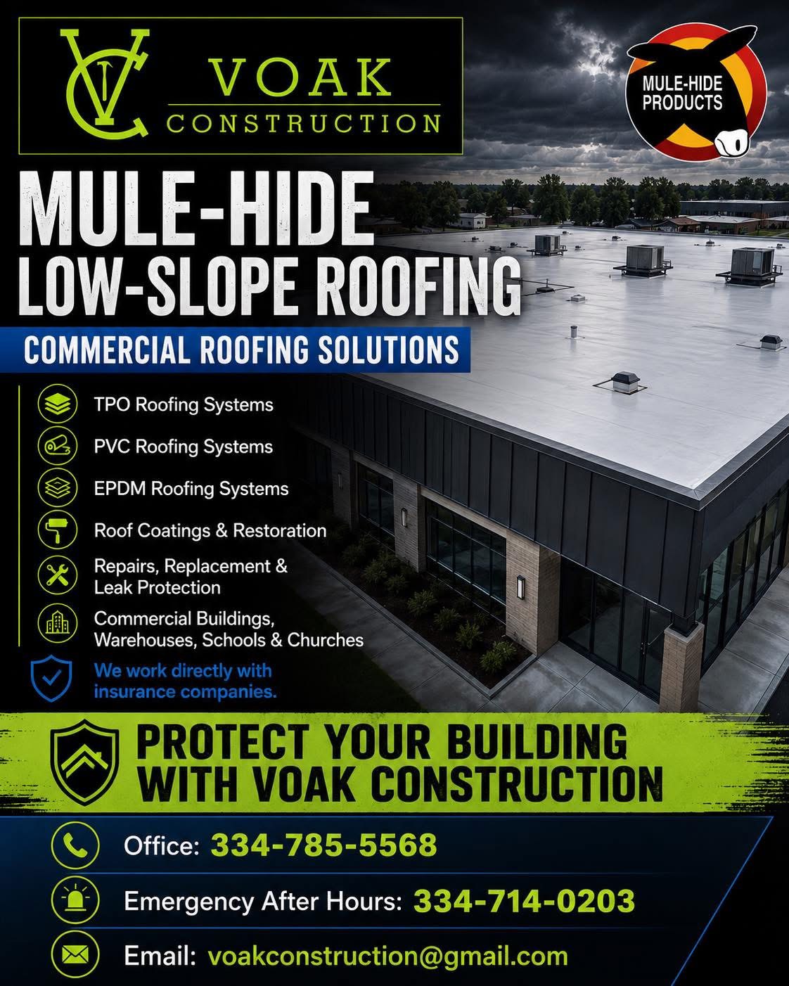 Mule-Hide Low-Slope Roofing flyer