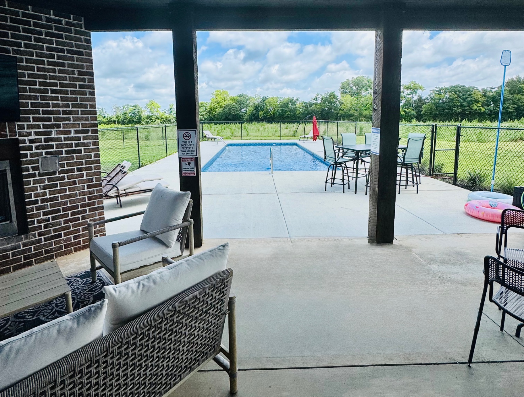 Custom residential pool house by Voak Construction