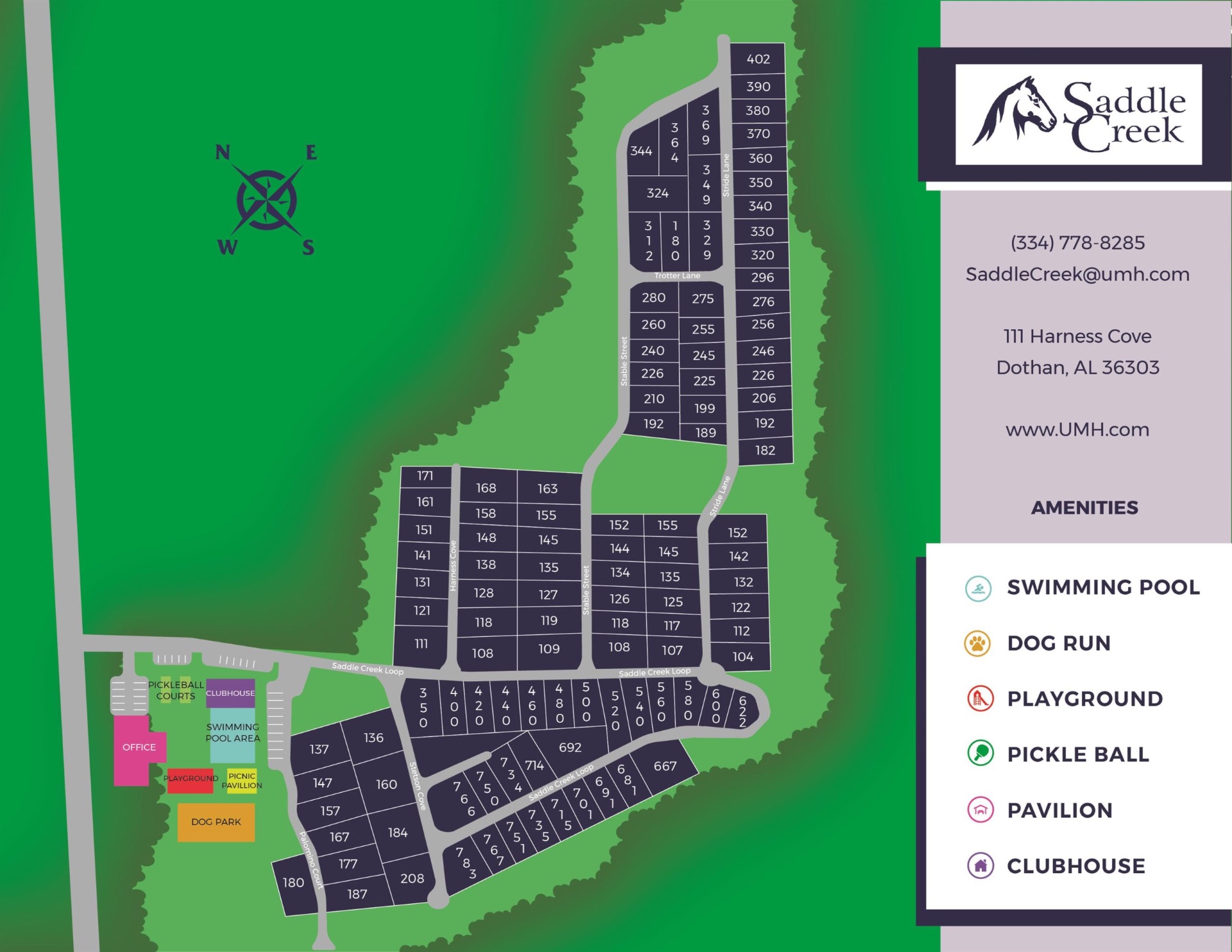 Saddle Creek Manufactured Home Community — Phase I Infrastructure — Neighborhood Development project by Voak Construction in Dothan, AL