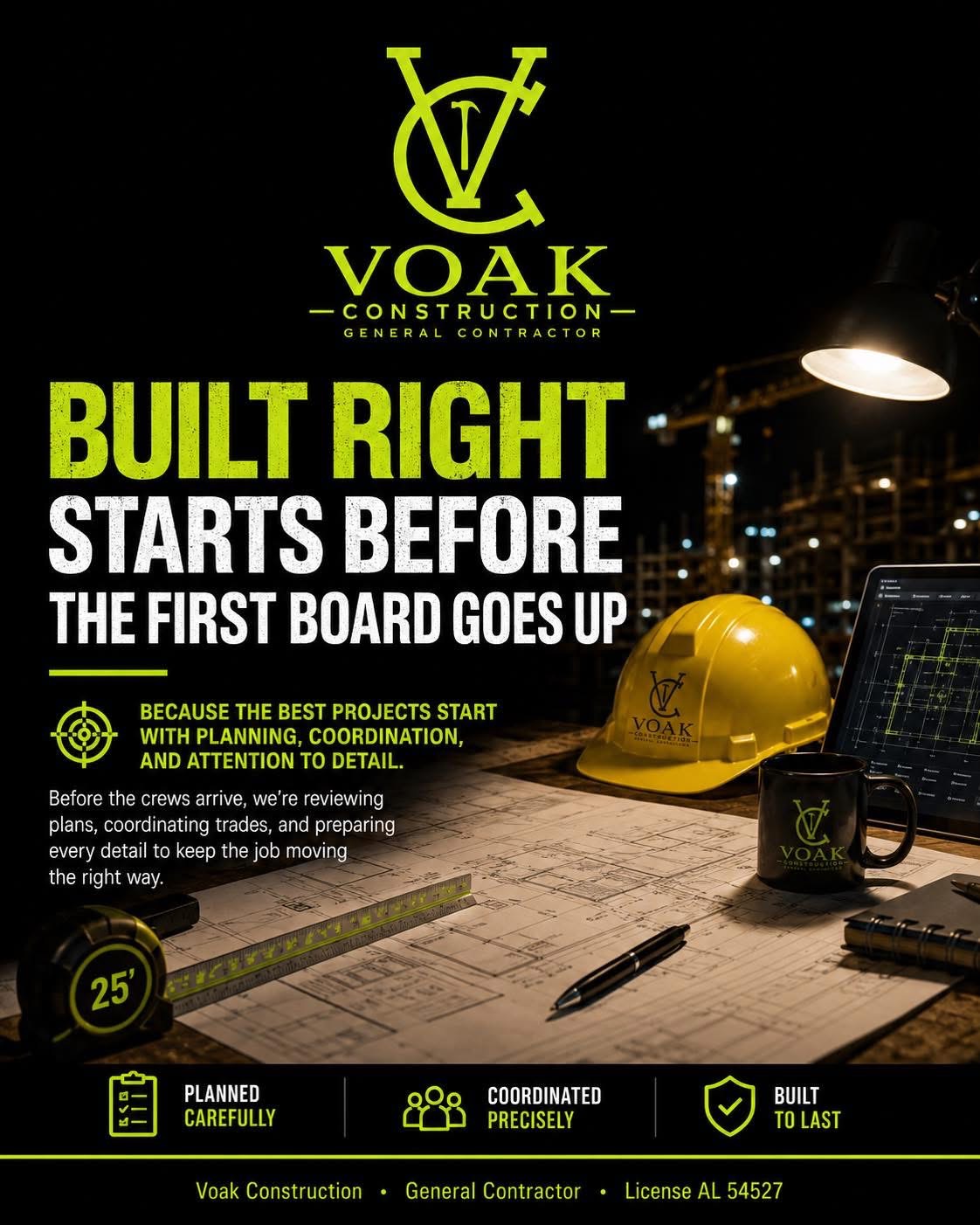 Planning & Preconstruction flyer
