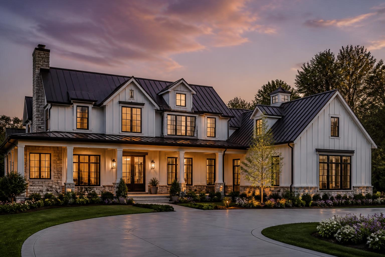 Luxury custom home built by Voak Construction
